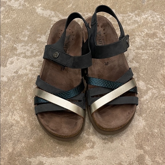 Mephisto Halinka Sandal Navy Sandalbuck Size 37 - Picture 4 of 9